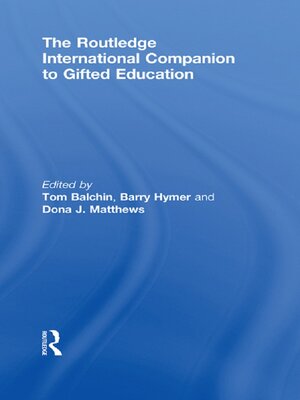cover image of The Routledge International Companion to Gifted Education